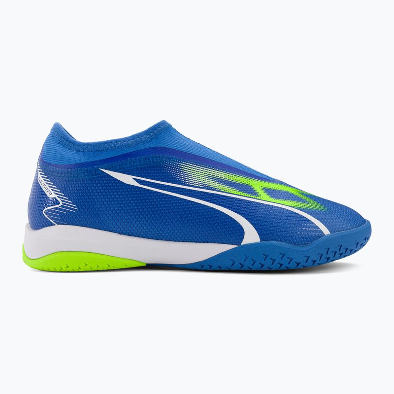 PUMA Ultra Match LL IT + Mid Jr children's football boots ultra blue/puma white/pro green 2