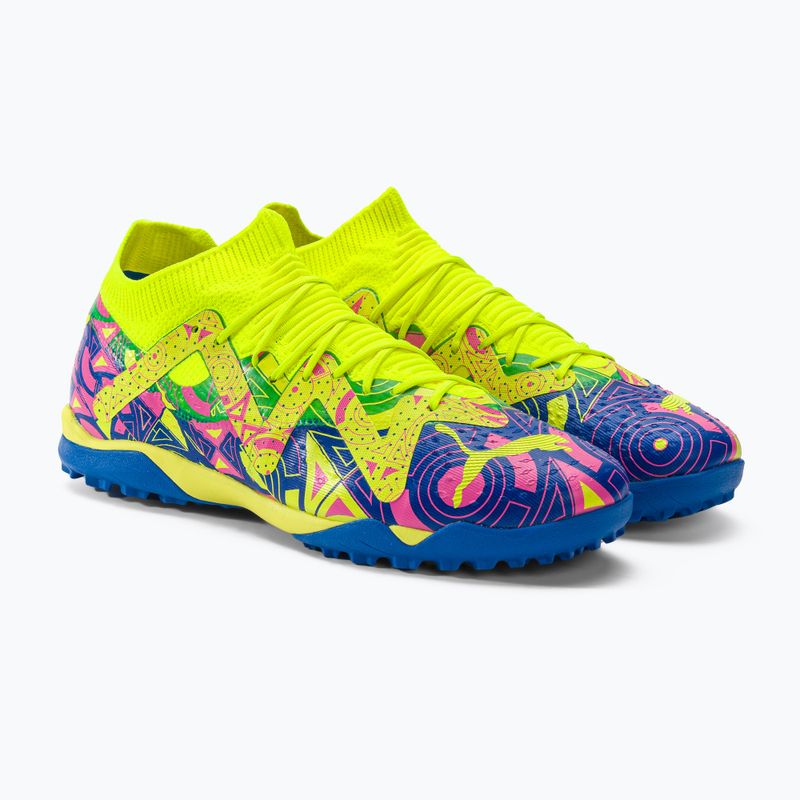PUMA Future Match Energy TT men's football boots ultra blue/yellow alert/luminous pink 4