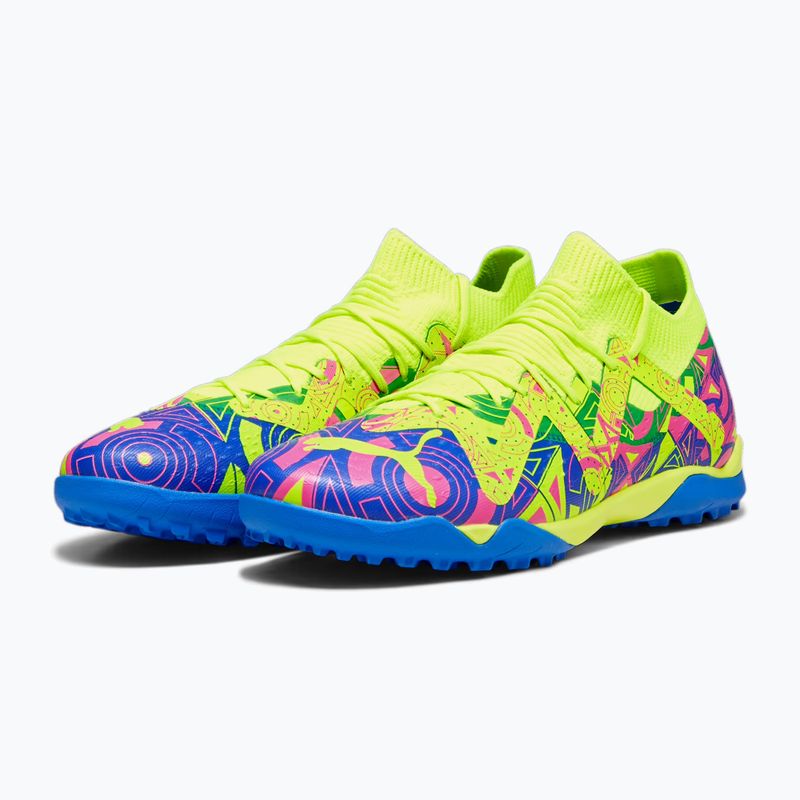 PUMA Future Match Energy TT men's football boots ultra blue/yellow alert/luminous pink 13