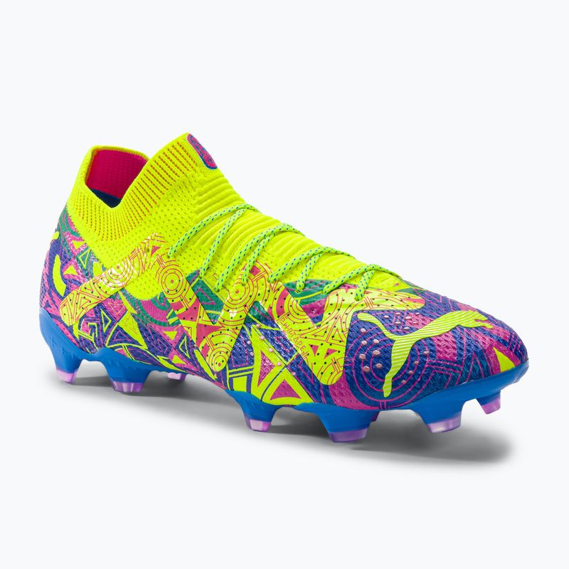 PUMA Future Ultimate Energy FG/AG men's football boots ultra blue/yellow alert/luminous pink