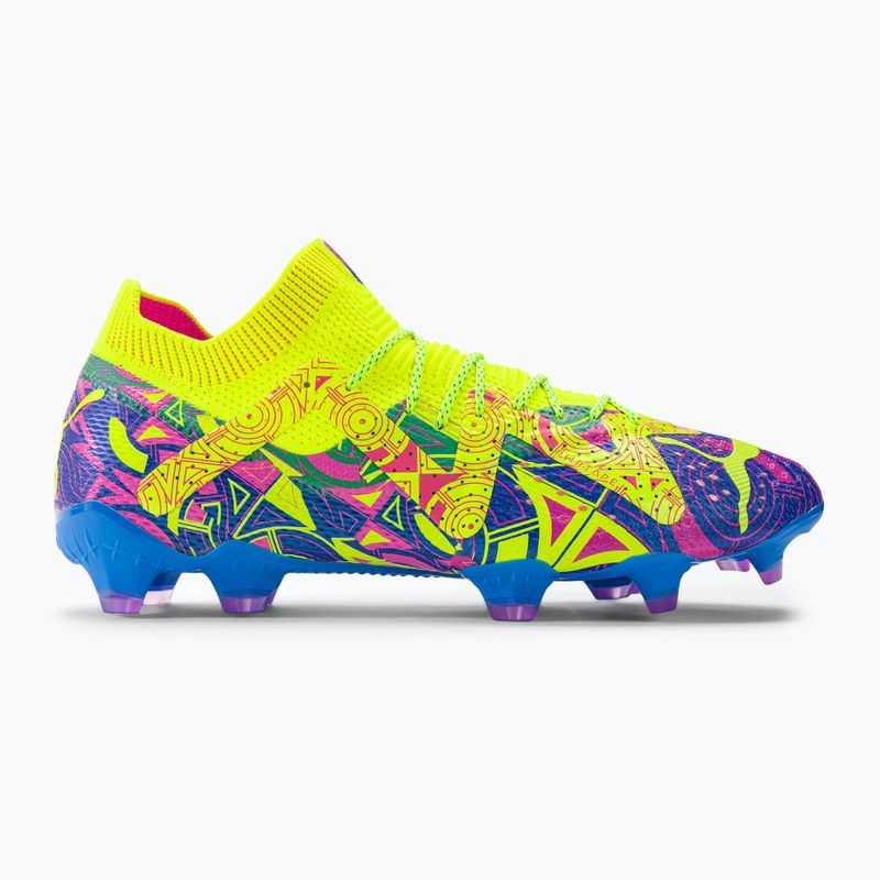 PUMA Future Ultimate Energy FG/AG men's football boots ultra blue/yellow alert/luminous pink 2