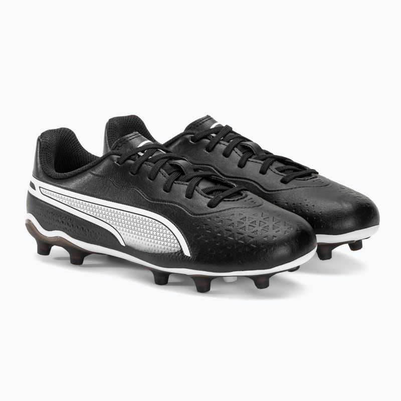 PUMA King Match FG/AG Jr children's football boots puma black/puma white 4