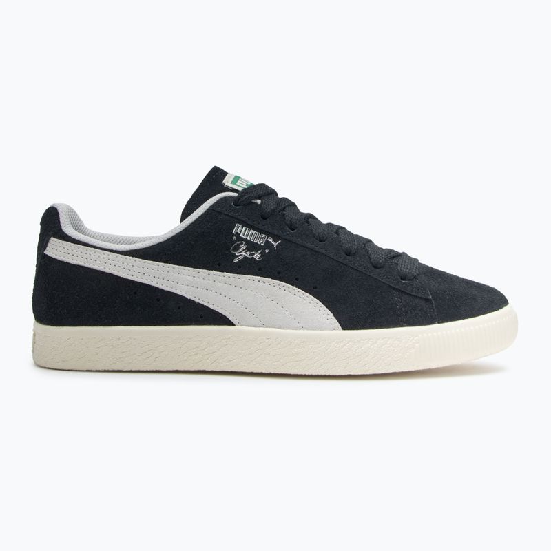 PUMA Clyde Hairy Suede puma black/frosted ivory shoes 2