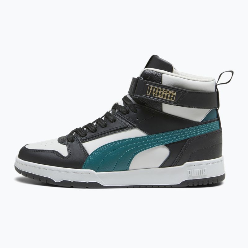 PUMA RBD Game cool light gray/malachite/puma black/puma gold shoes 9