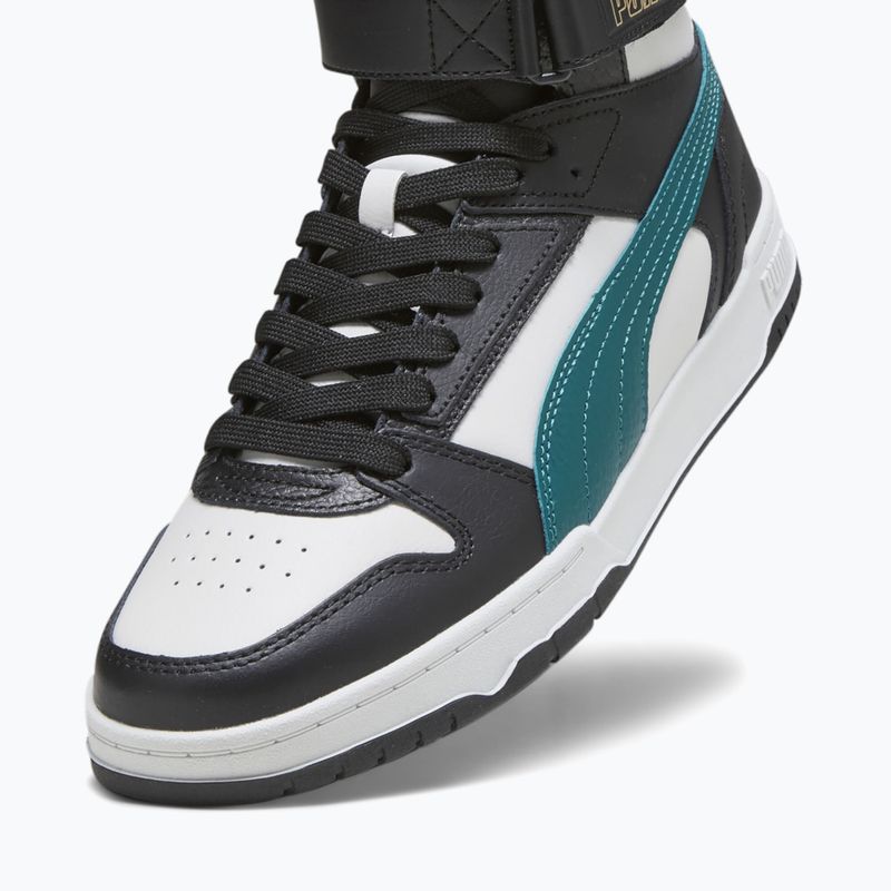 PUMA RBD Game cool light gray/malachite/puma black/puma gold shoes 12