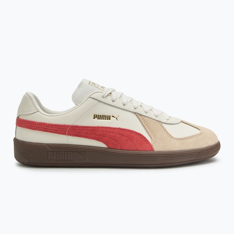 PUMA Army Trainer warm white/granola/astro red shoes 2