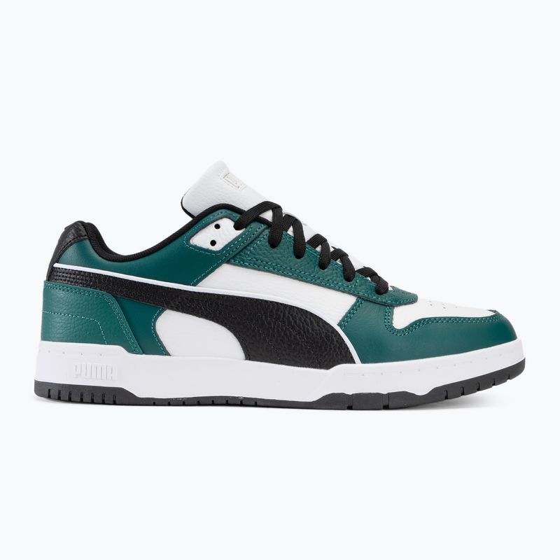 PUMA RBD Game Low shoes puma white/puma black/malachite/puma gold 2