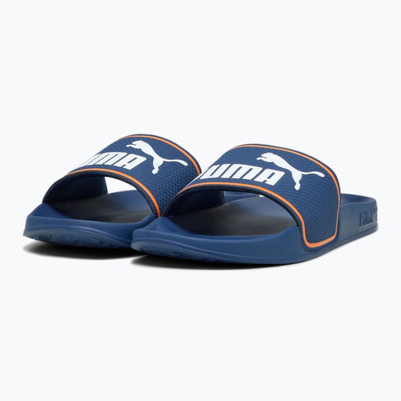 PUMA Leadcat 2.0 slides persian blue/puma white/pumpkin pie 8