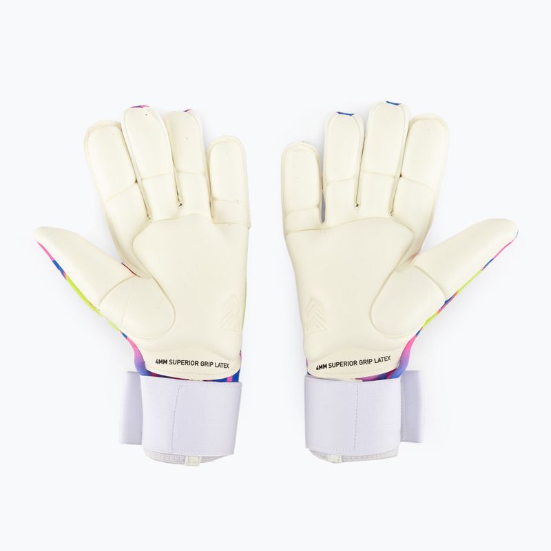 PUMA Ultra Ultimate Energy Hybrid goalkeeper glove ultra blue/yellow alert/luminous pink 2