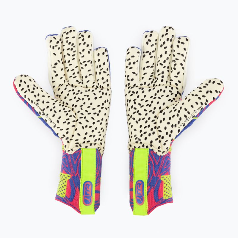 PUMA Future Ultimate Energy Nc goalkeeper glove ultra blue/yellow alert/luminous pink 2