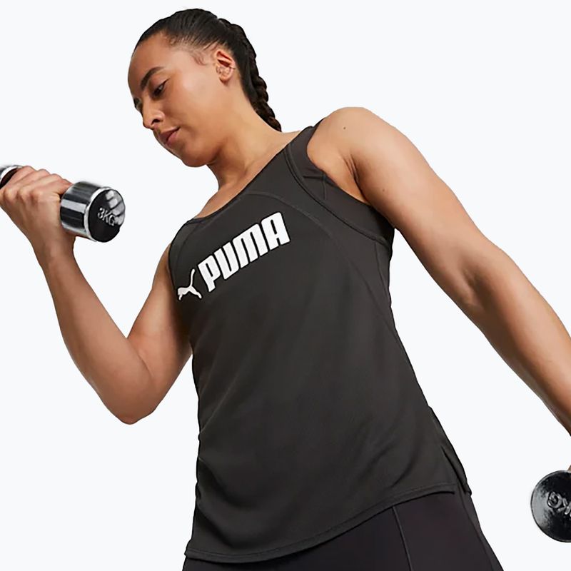 Women's training shirt PUMA Fit Fashion Ultrabreathe Allover Tank puma black/puma white 3