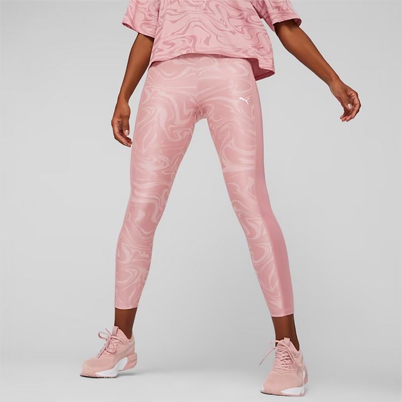 Women's training leggings PUMA Train Favorites AOP High Waist 7/8 future pink 3