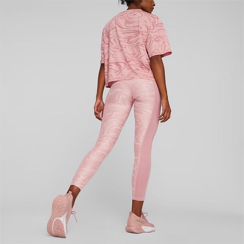 Women's training leggings PUMA Train Favorites AOP High Waist 7/8 future pink 4