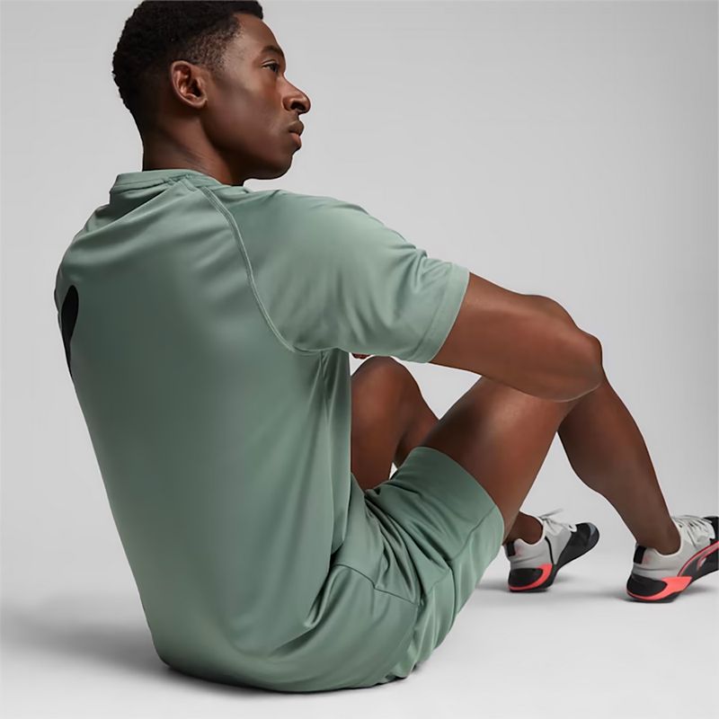 Men's training T-shirt PUMA Train All Day Big Cat eucalyptus/puma black 4