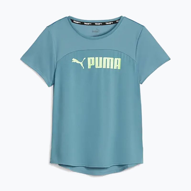 Women's training T-shirt PUMA Fit Logo Ultrabreathe bold blue/speed green