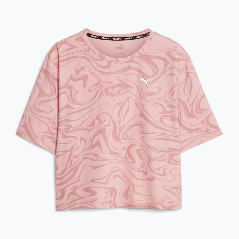 Women's training t-shirt PUMA Train Favorite Aop Crop future pink