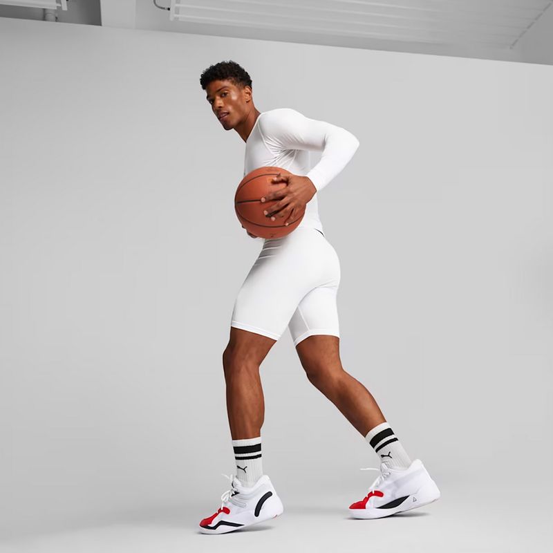Men's basketball shorts PUMA Hoops Team Baselayer puma white 3