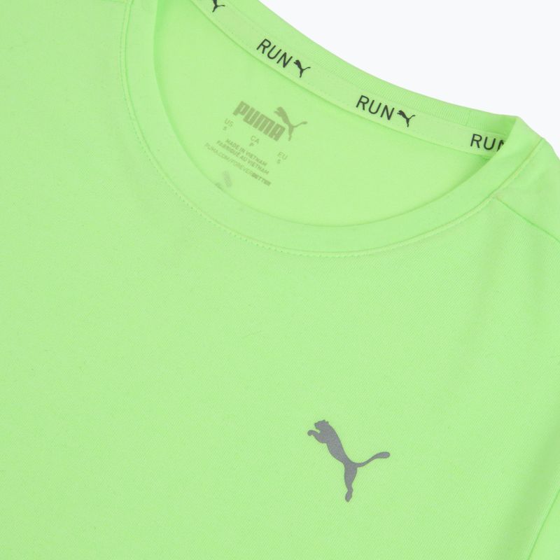 Women's running shirt PUMA Run Favorite Heather green/neon 3