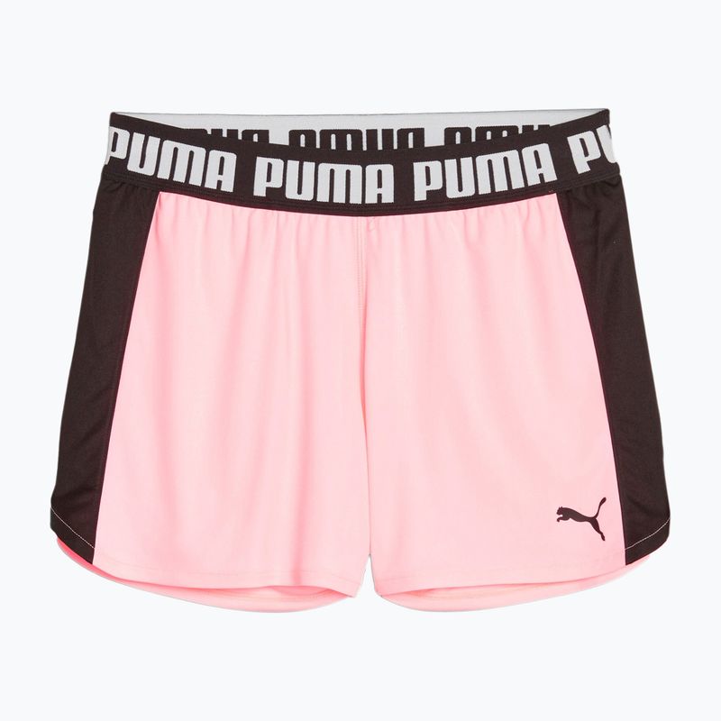 Women's training shorts PUMA Train All Day Knit 3" coral ice/puma black