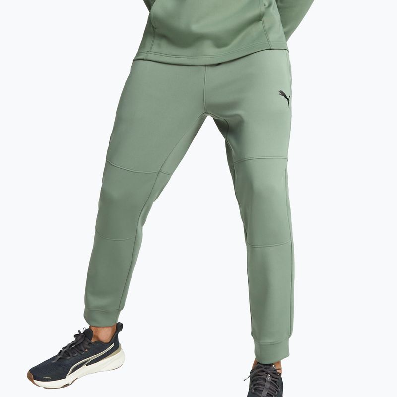 Men's PUMA Fit Double Knit Jogger training trousers eucalyptus 6