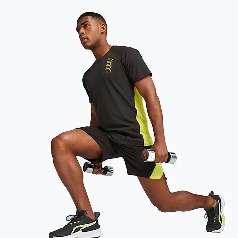 Men's training T-shirt PUMA Fit Triblend Ultrabreathe puma black/yellow burst 6