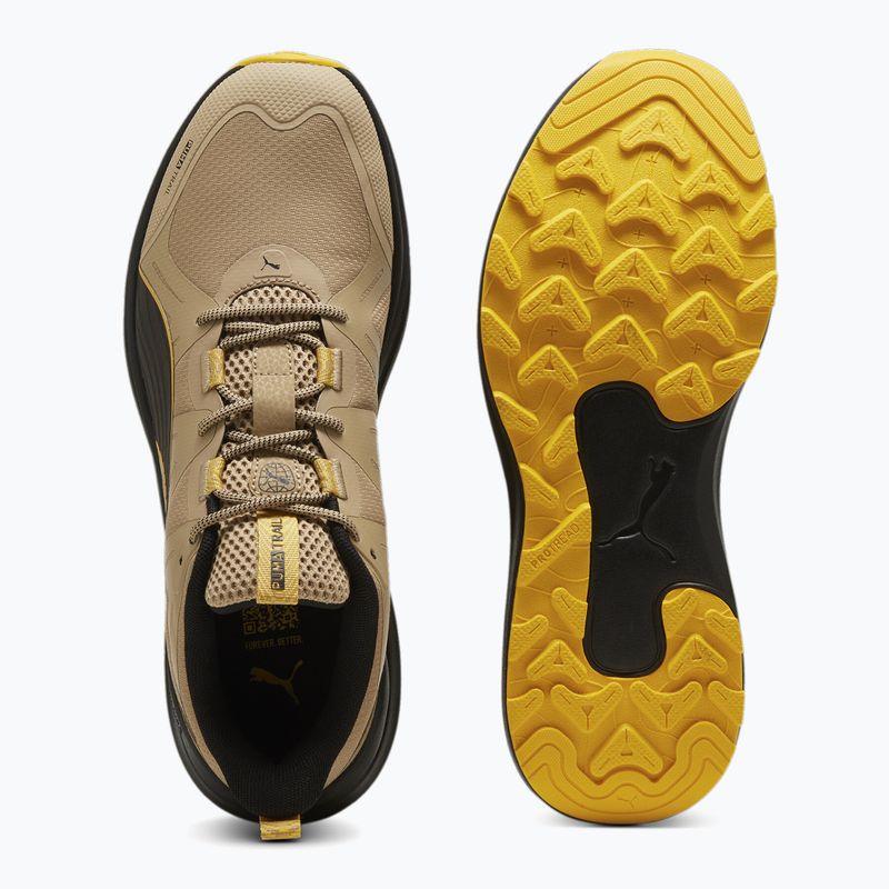 PUMA Reflect Lite Trail running shoe prairie tan/yellow sizzle/puma black 11