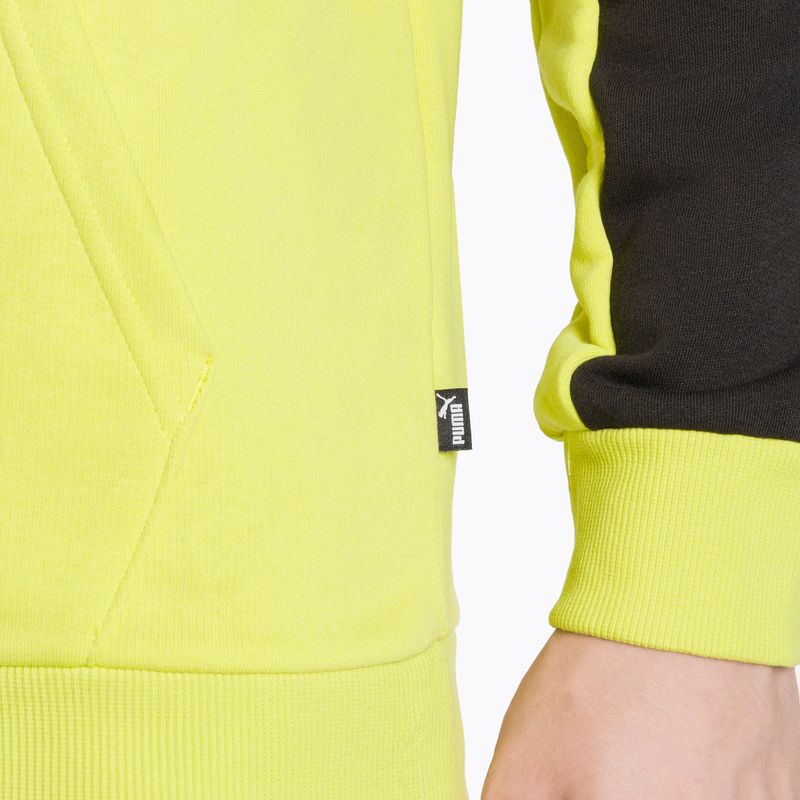 Men's sweatshirt PUMA ESS+ Block Hoodie TR puma black/lime sheen 4