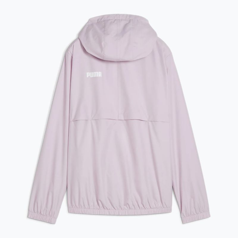 Women's PUMA ESS Solid Windbreaker Hoodie grape mist jacket 2