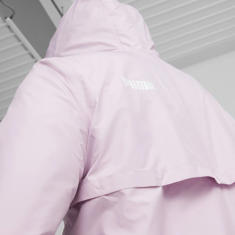 Women's PUMA ESS Solid Windbreaker Hoodie grape mist jacket 7