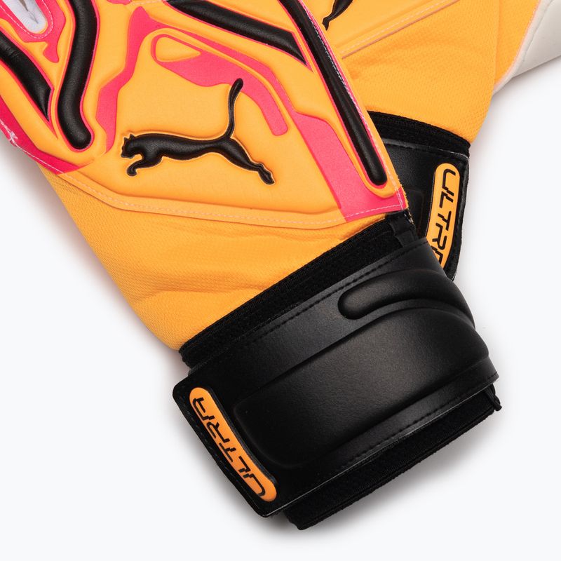 PUMA Ultra Pro RC goalkeeper gloves sunset glow/sun stream/puma black 4