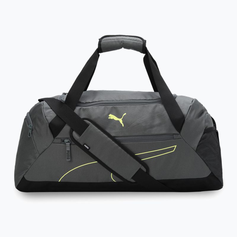 PUMA Fundamentals Sports mineral gray/lime sheen gym bag 2