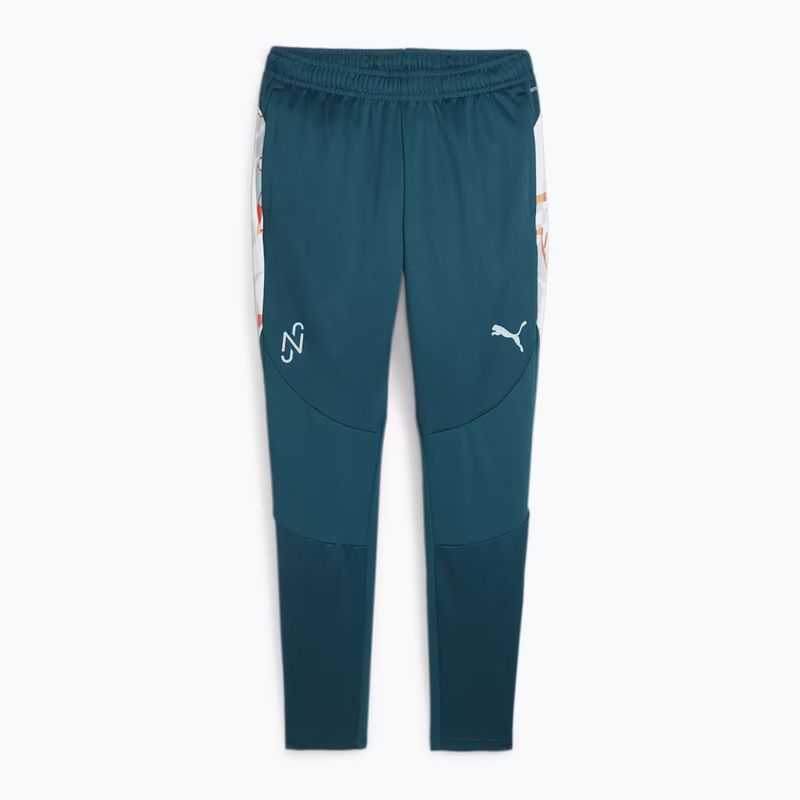 Men's PUMA Neymar JR Creativity Training ocean tropic/hot heat football trousers