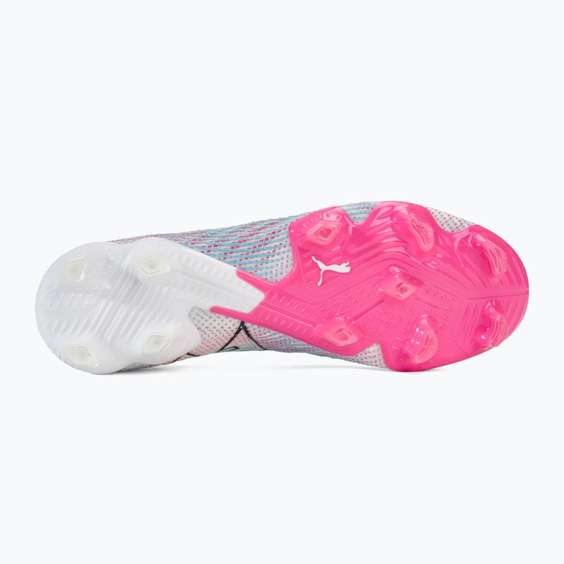 PUMA Future 7 Ultimate Low FG/AG white/black/poison pink/bright aqua/silver mist football boots 4