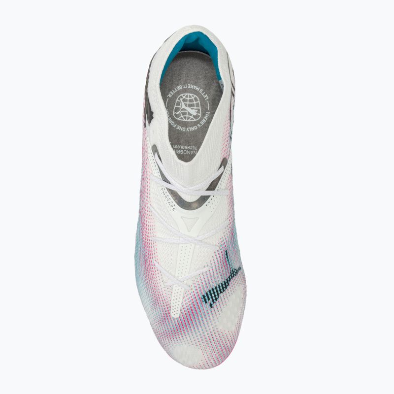 PUMA Future 7 Ultimate Low FG/AG white/black/poison pink/bright aqua/silver mist football boots 5