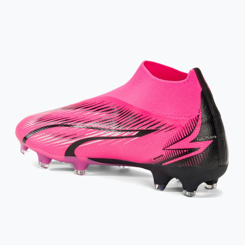 PUMA Ultra Match + LL FG/AG poison pink/puma white/puma black football boots 3
