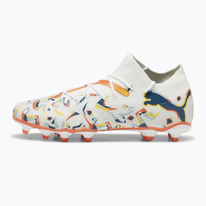 PUMA Future 7 Match Creativity FG/AG white/oceantropic/turquoisesurf/hotheat/sunstream football boots 8