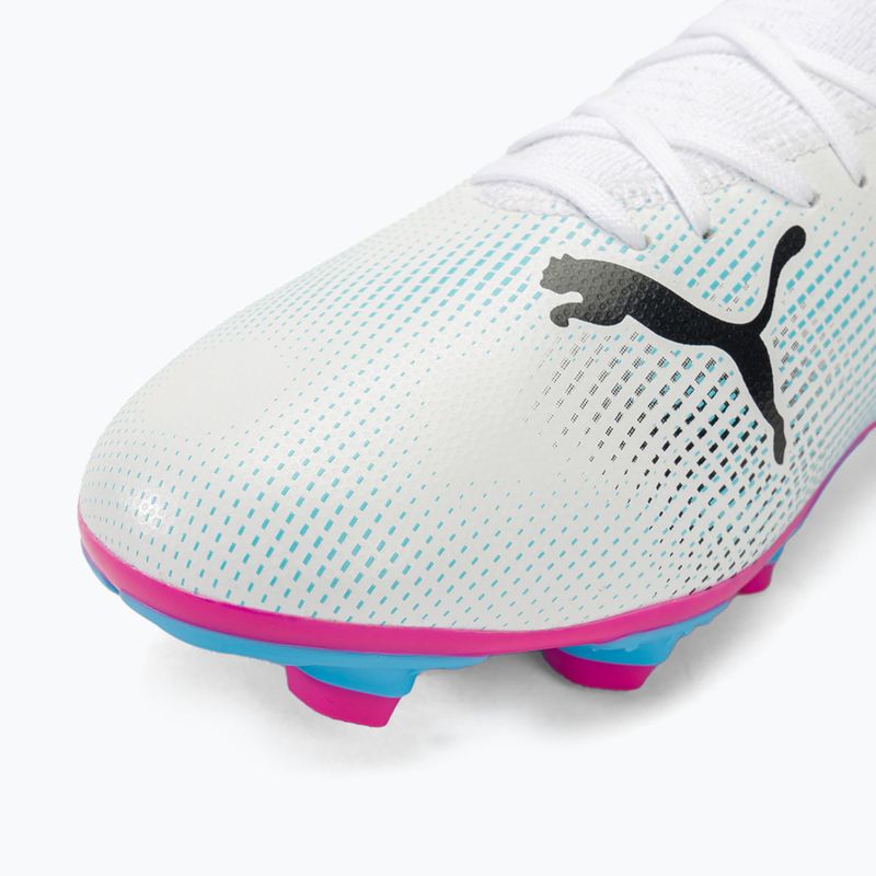 PUMA Future 7 Play FG/AG football boots puma white/puma black/poison pink 7