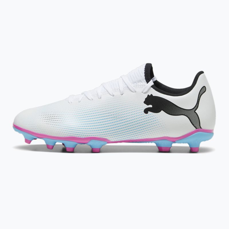 PUMA Future 7 Play FG/AG football boots puma white/puma black/poison pink 8