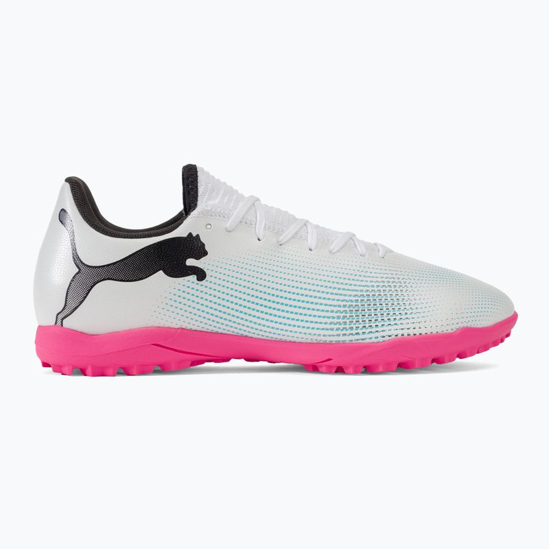 PUMA Future 7 Play TT football boots puma white/puma black/poison pink 2