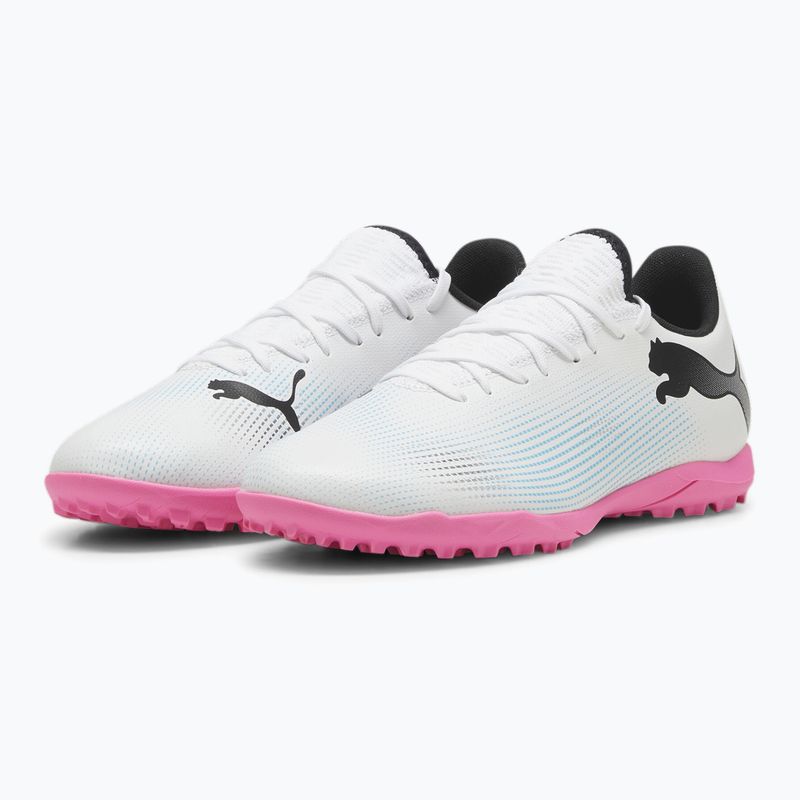 PUMA Future 7 Play TT football boots puma white/puma black/poison pink 10