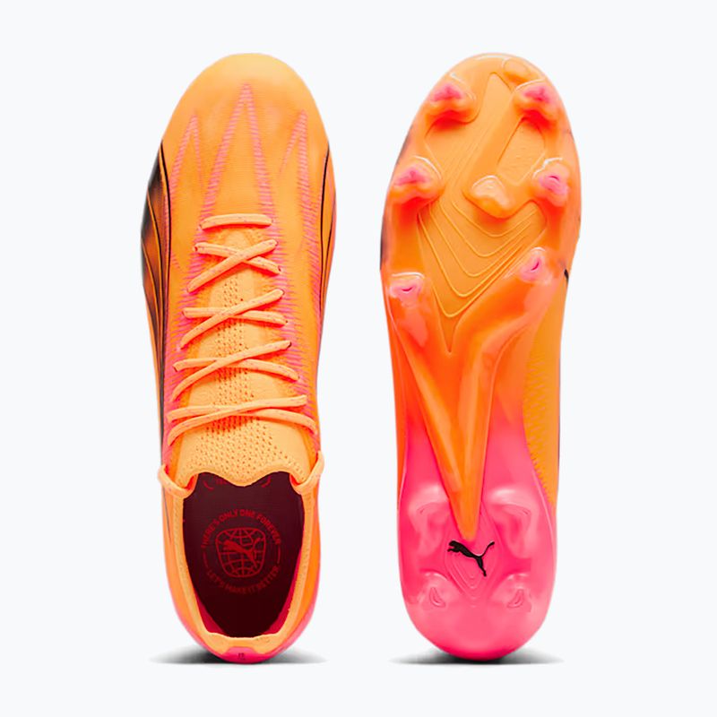 PUMA Ultra Ultimate FG/AG sunset glow/puma black/sun stream football boots 11
