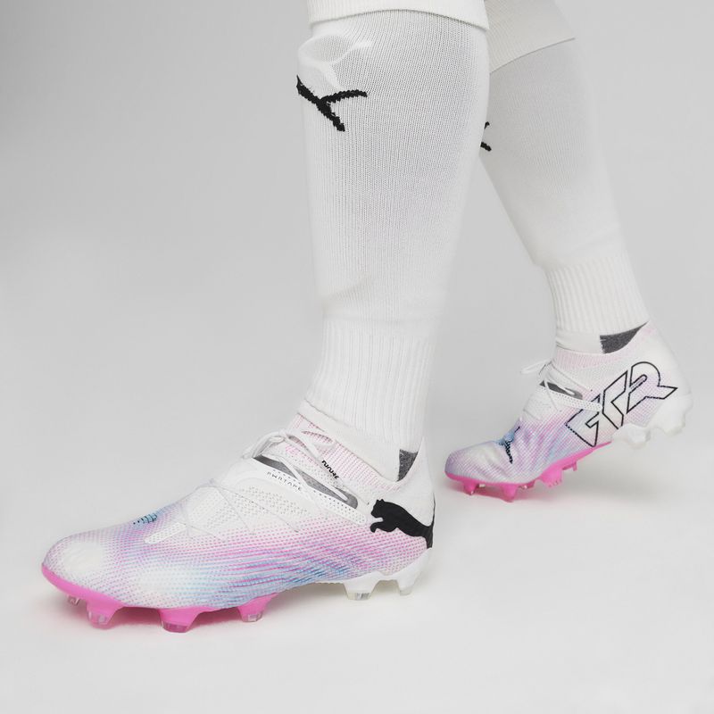 PUMA Future 7 Ultimate FG/AG football boots puma white/puma black/poison pink 13