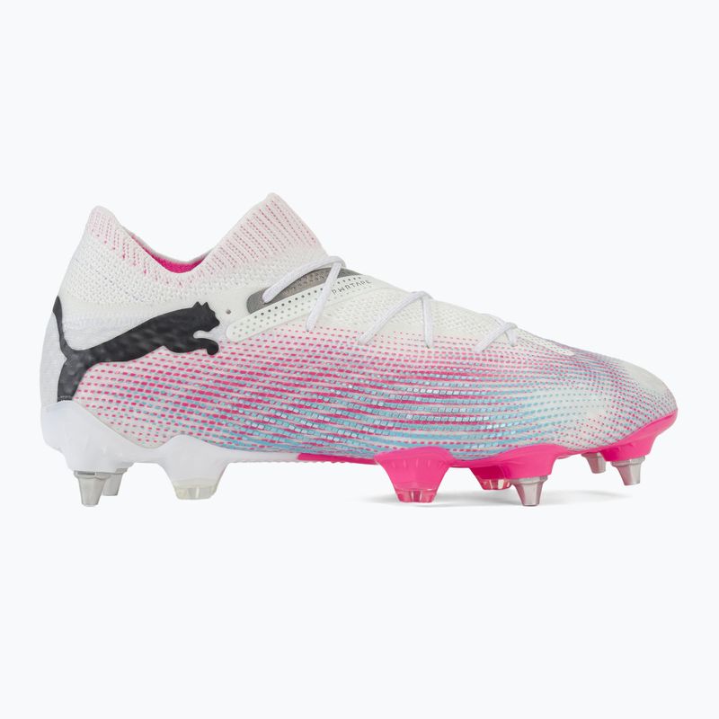 PUMA Future 7 Ultimate MxSG football boots puma white/puma black/poison pink 2