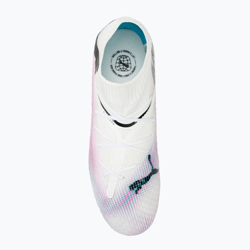 PUMA Future 7 Pro FG/AG Jr children's football boots puma white/puma black/poison pink 5