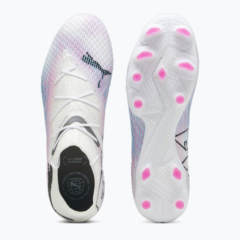 PUMA Future 7 Pro+ FG/AG football boots puma white/puma black/poison pink 11