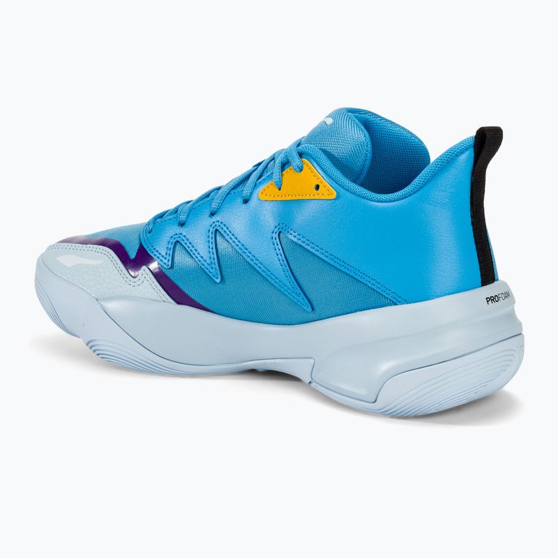 PUMA Genetics men's basketball shoes luminous blue/icy blue 3