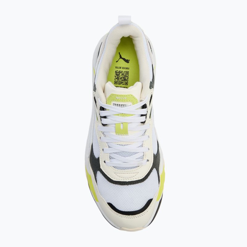 PUMA Trinity warm white/puma white/mineral gray/lime sheen shoes 5