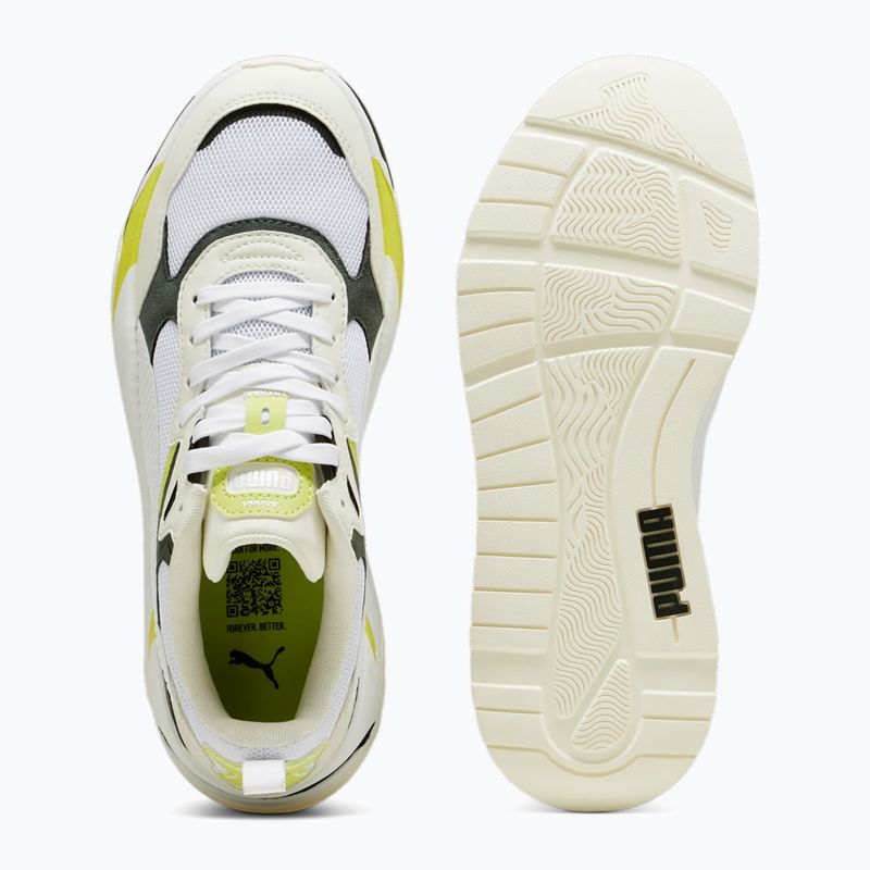 PUMA Trinity warm white/puma white/mineral gray/lime sheen shoes 11