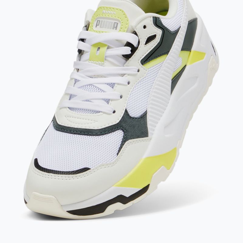 PUMA Trinity warm white/puma white/mineral gray/lime sheen shoes 12