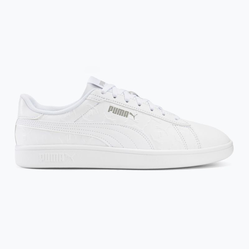 PUMA Smash 3.0 Superlogo shoes puma white/smokey gray 2